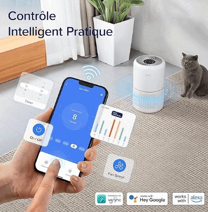 comment controler son purificateur d air a distance