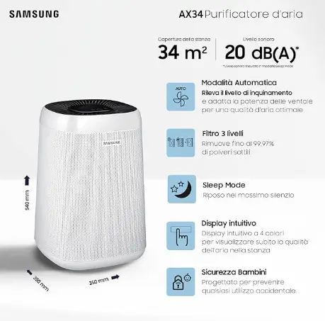 purificateur d'air samsung avis